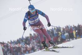 17.02.2017, Hochfilzen, Austria (AUT): Olga Podchufarova (RUS) - IBU world championships biathlon, relay women, Hochfilzen (AUT). www.nordicfocus.com. © NordicFocus. Every downloaded picture is fee-liable.
