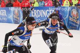 17.02.2017, Hochfilzen, Austria (AUT): Lena Haecki (SUI), Elisa Gasparin (SUI) - IBU world championships biathlon, relay women, Hochfilzen (AUT). www.nordicfocus.com. © NordicFocus. Every downloaded picture is fee-liable.