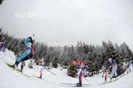 17.02.2017, Hochfilzen, Austria (AUT): Clare Egan (USA) - IBU world championships biathlon, relay women, Hochfilzen (AUT). www.nordicfocus.com. © NordicFocus. Every downloaded picture is fee-liable.