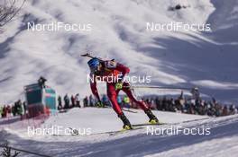 11.02.2017, Hochfilzen, Austria (AUT): Michael Roesch (BEL) - IBU world championships biathlon, sprint men, Hochfilzen (AUT). www.nordicfocus.com. © NordicFocus. Every downloaded picture is fee-liable.