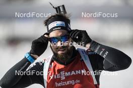 11.02.2017, Hochfilzen, Austria (AUT): Benjamin Weger (SUI) - IBU world championships biathlon, sprint men, Hochfilzen (AUT). www.nordicfocus.com. © NordicFocus. Every downloaded picture is fee-liable.