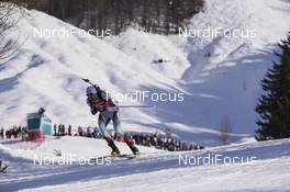 11.02.2017, Hochfilzen, Austria (AUT): Vladimir Iliev (BUL) - IBU world championships biathlon, sprint men, Hochfilzen (AUT). www.nordicfocus.com. © NordicFocus. Every downloaded picture is fee-liable.