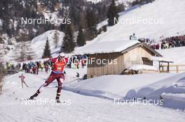 11.02.2017, Hochfilzen, Austria (AUT): Scott Gow (CAN) - IBU world championships biathlon, sprint men, Hochfilzen (AUT). www.nordicfocus.com. © NordicFocus. Every downloaded picture is fee-liable.