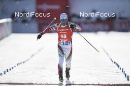 11.02.2017, Hochfilzen, Austria (AUT): Krasimir Anev (BUL) - IBU world championships biathlon, sprint men, Hochfilzen (AUT). www.nordicfocus.com. © NordicFocus. Every downloaded picture is fee-liable.