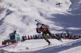 11.02.2017, Hochfilzen, Austria (AUT): Erik Lesser (GER) - IBU world championships biathlon, sprint men, Hochfilzen (AUT). www.nordicfocus.com. © NordicFocus. Every downloaded picture is fee-liable.