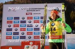 10.02.2017, Hochfilzen, Austria (AUT): Laura Dahlmeier (GER) - IBU world championships biathlon, sprint women, Hochfilzen (AUT). www.nordicfocus.com. © NordicFocus. Every downloaded picture is fee-liable.