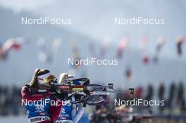 10.02.2017, Hochfilzen, Austria (AUT): Darya Domracheva (BLR) - IBU world championships biathlon, sprint women, Hochfilzen (AUT). www.nordicfocus.com. © NordicFocus. Every downloaded picture is fee-liable.