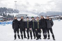 18.02.2017, Hochfilzen, Austria (AUT): Event Feature: Christian Winkler (ITA), Siwidata and his Crew at the world championships - IBU world championships biathlon, training, Hochfilzen (AUT). www.nordicfocus.com. © NordicFocus. Every downloaded picture is fee-liable.