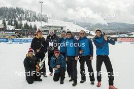 18.02.2017, Hochfilzen, Austria (AUT): Event Feature: The Infront working group, the "real" heroes of the biathlon world cup - IBU world championships biathlon, training, Hochfilzen (AUT). www.nordicfocus.com. © NordicFocus. Every downloaded picture is fee-liable.
