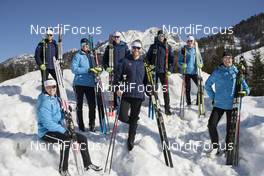 14.02.2017, Hochfilzen, Austria (AUT): Julia Ransom (CAN), Christian Gow (CAN), Rosanna Crawford (CAN), Scott Gow (CAN), Macx Davies (CAN), Brendan Green (CAN), Emma Lunder (CAN), Megan Tandy (CAN), (l-r) - IBU world championships biathlon, training, Hochfilzen (AUT). www.nordicfocus.com. © NordicFocus. Every downloaded picture is fee-liable.