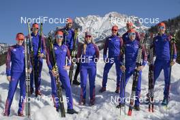 14.02.2017, Hochfilzen, Austria (AUT): Clare Egan (USA), Sean Doherty (USA), Susan Dunklee (USA), Leif Nordgren (USA), Madeleine Phaneuf (USA), Joanne Reid (USA), Tim Burke (USA), Lowell Bailey (USA), (l-r) - IBU world championships biathlon, training, Hochfilzen (AUT). www.nordicfocus.com. © NordicFocus. Every downloaded picture is fee-liable.
