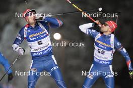30.11.2017, Oestersund, Sweden, (SWE): Ondrej Moravec (CZE), Tomas Krupcik (CZE), (l-r) - IBU world cup biathlon, individual men, Oestersund (SWE). www.nordicfocus.com. © Manzoni/NordicFocus. Every downloaded picture is fee-liable.