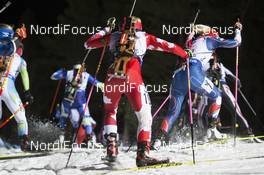 26.11.2017, Oestersund, Sweden, (SWE): Emma Lunder (CAN) - IBU world cup biathlon, relay mixed, Oestersund (SWE). www.nordicfocus.com. © Manzoni/NordicFocus. Every downloaded picture is fee-liable.