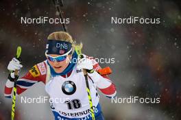 03.12.2017, Oestersund, Sweden, (SWE): Hilde Fenne (NOR) - IBU world cup biathlon, pursuit women, Oestersund (SWE). www.nordicfocus.com. © Tumashov/NordicFocus. Every downloaded picture is fee-liable.