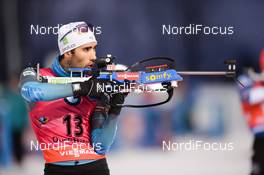 02.12.2017, Oestersund, Sweden, (SWE): Martin Fourcade (FRA) - IBU world cup biathlon, sprint men, Oestersund (SWE). www.nordicfocus.com. © Tumashov/NordicFocus. Every downloaded picture is fee-liable.
