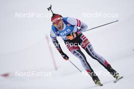 10.12.2017, Hochfilzen, Austria (AUT): Simon Eder (AUT) -  IBU world cup biathlon, relay men, Hochfilzen (AUT). www.nordicfocus.com. © Manzoni/NordicFocus. Every downloaded picture is fee-liable.