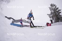 10.12.2017, Hochfilzen, Austria (AUT): Florent Claude (BEL) -  IBU world cup biathlon, relay men, Hochfilzen (AUT). www.nordicfocus.com. © Manzoni/NordicFocus. Every downloaded picture is fee-liable.