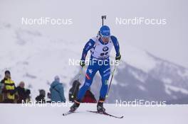 08.12.2017, Hochfilzen, Austria (AUT): Lukas Hofer (ITA) -  IBU world cup biathlon, sprint men, Hochfilzen (AUT). www.nordicfocus.com. © Manzoni/NordicFocus. Every downloaded picture is fee-liable.