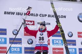 08.12.2017, Hochfilzen, Austria (AUT): Johannes Thingnes Boe (NOR) -  IBU world cup biathlon, sprint men, Hochfilzen (AUT). www.nordicfocus.com. © Manzoni/NordicFocus. Every downloaded picture is fee-liable.