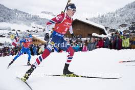 17.12.2017, Annecy-Le Grand Bornand, France (FRA): Johannes Thingnes Boe (NOR) -  IBU world cup biathlon, mass men, Annecy-Le Grand Bornand (FRA). www.nordicfocus.com. © Manzoni/NordicFocus. Every downloaded picture is fee-liable.