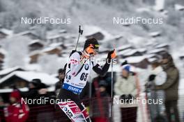 15.12.2017, Annecy-Le Grand Bornand, France (FRA): Julian Eberhard (AUT) -  IBU world cup biathlon, sprint men, Annecy-Le Grand Bornand (FRA). www.nordicfocus.com. © Manzoni/NordicFocus. Every downloaded picture is fee-liable.