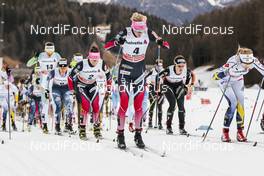 01.01.2017, Val Mustair, Switzerland (SUI): Kathrine Rolsted Harsem (NOR) - FIS world cup cross-country, tour de ski, mass women, Val Mustair (SUI). www.nordicfocus.com. © Modica/NordicFocus. Every downloaded picture is fee-liable.