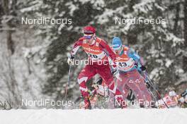 04.01.2017, Oberstdorf, Germany (GER): Devon Kershaw (CAN), Andrey Melnichenko (RUS), (l-r)  - FIS world cup cross-country, tour de ski, pursuit men, Oberstdorf (GER). www.nordicfocus.com. © Modica/NordicFocus. Every downloaded picture is fee-liable.