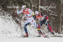 04.01.2017, Oberstdorf, Germany (GER): Marcus Hellner (SWE), Emil Iversen (NOR), (l-r)  - FIS world cup cross-country, tour de ski, pursuit men, Oberstdorf (GER). www.nordicfocus.com. © Modica/NordicFocus. Every downloaded picture is fee-liable.