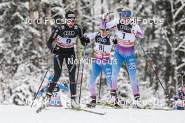 04.01.2017, Oberstdorf, Germany (GER): Nathalie Von Siebenthal (SUI), Anne Kylloenen (FIN), Laura Mononen (FIN), (l-r)  - FIS world cup cross-country, tour de ski, pursuit women, Oberstdorf (GER). www.nordicfocus.com. © Modica/NordicFocus. Every downloaded picture is fee-liable.