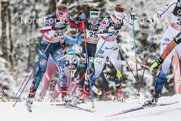 04.01.2017, Oberstdorf, Germany (GER): Elizabeth Stephen (USA), Emma Wiken (SWE), Ilaria Debertolis (ITA), (l-r)  - FIS world cup cross-country, tour de ski, pursuit women, Oberstdorf (GER). www.nordicfocus.com. © Modica/NordicFocus. Every downloaded picture is fee-liable.