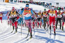 03.01.2017, Oberstdorf, Germany (GER): Martin Johnsrud Sundby (NOR), Sergey Ustiugov (RUS), Alex Harvey (CAN), (l-r)  - FIS world cup cross-country, tour de ski, skiathlon men, Oberstdorf (GER). www.nordicfocus.com. © Modica/NordicFocus. Every downloaded picture is fee-liable.