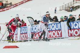 07.01.2017, Val di Fiemme, Italy (ITA): Andrew Musgrave (GBR), Graeme Killick (CAN), (l-r)  - FIS world cup cross-country, tour de ski, mass men, Val di Fiemme (ITA). www.nordicfocus.com. © Modica/NordicFocus. Every downloaded picture is fee-liable.