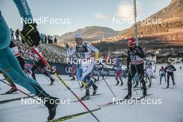 07.01.2017, Val di Fiemme, Italy (ITA): Axel Ekstroem (SWE), Jonas Baumann (SUI), (l-r)  - FIS world cup cross-country, tour de ski, mass men, Val di Fiemme (ITA). www.nordicfocus.com. © Modica/NordicFocus. Every downloaded picture is fee-liable.