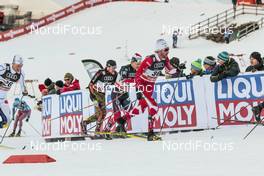 07.01.2017, Val di Fiemme, Italy (ITA): Graeme Killick (CAN), Simen Hegstad Krueger (NOR), Lucas Boegl (GER), (l-r)  - FIS world cup cross-country, tour de ski, mass men, Val di Fiemme (ITA). www.nordicfocus.com. © Modica/NordicFocus. Every downloaded picture is fee-liable.