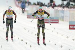 07.01.2017, Val di Fiemme, Italy (ITA): Stefanie Boehler (GER), Nicole Fessel (GER), (l-r)  - FIS world cup cross-country, tour de ski, mass women, Val di Fiemme (ITA). www.nordicfocus.com. © Modica/NordicFocus. Every downloaded picture is fee-liable.