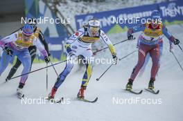 07.01.2017, Val di Fiemme, Italy (ITA): Stina Nilsson (SWE), Aino-Kaisa Saarinen (FIN), Yulia Tchekaleva (RUS), (l-r)  - FIS world cup cross-country, tour de ski, mass women, Val di Fiemme (ITA). www.nordicfocus.com. © Modica/NordicFocus. Every downloaded picture is fee-liable.