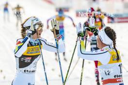 07.01.2017, Val di Fiemme, Italy (ITA): Stina Nilsson (SWE), Charlotte Kalla (SWE), (l-r)  - FIS world cup cross-country, tour de ski, mass women, Val di Fiemme (ITA). www.nordicfocus.com. © Modica/NordicFocus. Every downloaded picture is fee-liable.