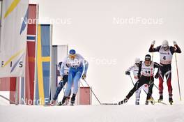 14.01.2017, Toblach, Italy (ITA): Sindre Bjoernestad Skar (NOR), Jovian Hediger (SUI) - FIS world cup cross-country, individual sprint, Toblach (ITA). www.nordicfocus.com. © Thibaut/NordicFocus. Every downloaded picture is fee-liable.