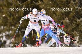 14.01.2017, Toblach, Italy (ITA): Hanna Falk (SWE), Mari Laukkanen (FIN) - FIS world cup cross-country, individual sprint, Toblach (ITA). www.nordicfocus.com. © Thibaut/NordicFocus. Every downloaded picture is fee-liable.