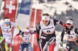 14.01.2017, Toblach, Italy (ITA): Astrid Uhrenholdt Jacobsen (NOR), Gaia Vuerich (ITA) - FIS world cup cross-country, individual sprint, Toblach (ITA). www.nordicfocus.com. © Thibaut/NordicFocus. Every downloaded picture is fee-liable.