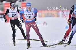 14.01.2017, Toblach, Italy (ITA): Roman Furger (SUI), Gleb Retivykh (RUS) - FIS world cup cross-country, individual sprint, Toblach (ITA). www.nordicfocus.com. © Thibaut/NordicFocus. Every downloaded picture is fee-liable.