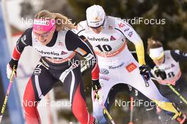 14.01.2017, Toblach, Italy (ITA): Mari Eide (NOR), Ida Ingemarsdotter (SWE) - FIS world cup cross-country, individual sprint, Toblach (ITA). www.nordicfocus.com. © Thibaut/NordicFocus. Every downloaded picture is fee-liable.