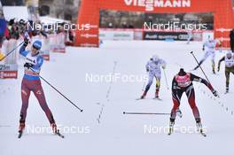 14.01.2017, Toblach, Italy (ITA): Natalia Matveeva (RUS), Maiken Caspersen Falla (NOR), Hanna Falk (SWE), Sandra Ringwald (GER), Vesna Fabjan (SLO) - FIS world cup cross-country, individual sprint, Toblach (ITA). www.nordicfocus.com. © Thibaut/NordicFocus. Every downloaded picture is fee-liable.
