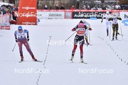 14.01.2017, Toblach, Italy (ITA): Natalia Matveeva (RUS), Maiken Caspersen Falla (NOR), Hanna Falk (SWE), Sandra Ringwald (GER), Vesna Fabjan (SLO) - FIS world cup cross-country, individual sprint, Toblach (ITA). www.nordicfocus.com. © Thibaut/NordicFocus. Every downloaded picture is fee-liable.