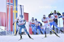15.01.2017, Toblach, Italy (ITA): Dominik Bury (POL), Emil Joensson (SWE) - FIS world cup cross-country, team sprint, Toblach (ITA). www.nordicfocus.com. © Thibaut/NordicFocus. Every downloaded picture is fee-liable.