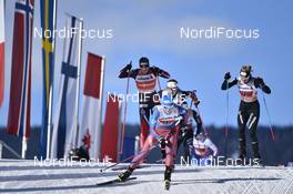 15.01.2017, Toblach, Italy (ITA):  Yulia Belorukova (RUS), Astrid Uhrenholdt Jacobsen (NOR), Nadine Faehndrich (SUI) - FIS world cup cross-country, team sprint, Toblach (ITA). www.nordicfocus.com. © Thibaut/NordicFocus. Every downloaded picture is fee-liable.