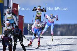 15.01.2017, Toblach, Italy (ITA): Katri Lylynpera (FIN), Mari Laukkanen (FIN) - FIS world cup cross-country, team sprint, Toblach (ITA). www.nordicfocus.com. © Thibaut/NordicFocus. Every downloaded picture is fee-liable.