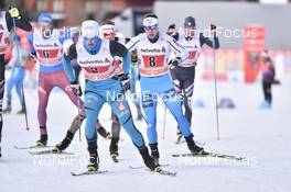 15.01.2017, Toblach, Italy (ITA): Lucas Chanavat (FRA), Dominik Bury (POL) - FIS world cup cross-country, team sprint, Toblach (ITA). www.nordicfocus.com. © Thibaut/NordicFocus. Every downloaded picture is fee-liable.