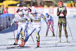 15.01.2017, Toblach, Italy (ITA): Hanna Falk (SWE), Jonna Sundling (SWE) - FIS world cup cross-country, team sprint, Toblach (ITA). www.nordicfocus.com. © Thibaut/NordicFocus. Every downloaded picture is fee-liable.