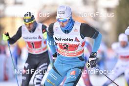 15.01.2017, Toblach, Italy (ITA): Lucas Chanavat (FRA) - FIS world cup cross-country, team sprint, Toblach (ITA). www.nordicfocus.com. © Thibaut/NordicFocus. Every downloaded picture is fee-liable.